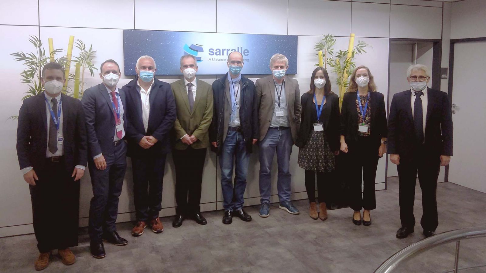 The management team of ArcelorMittal Méditerranée and Sarralle